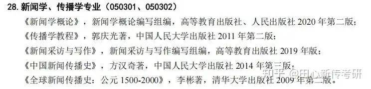 报考必看 | 26级西南政法新闻学、传播学、新闻与传播 · 参考书目