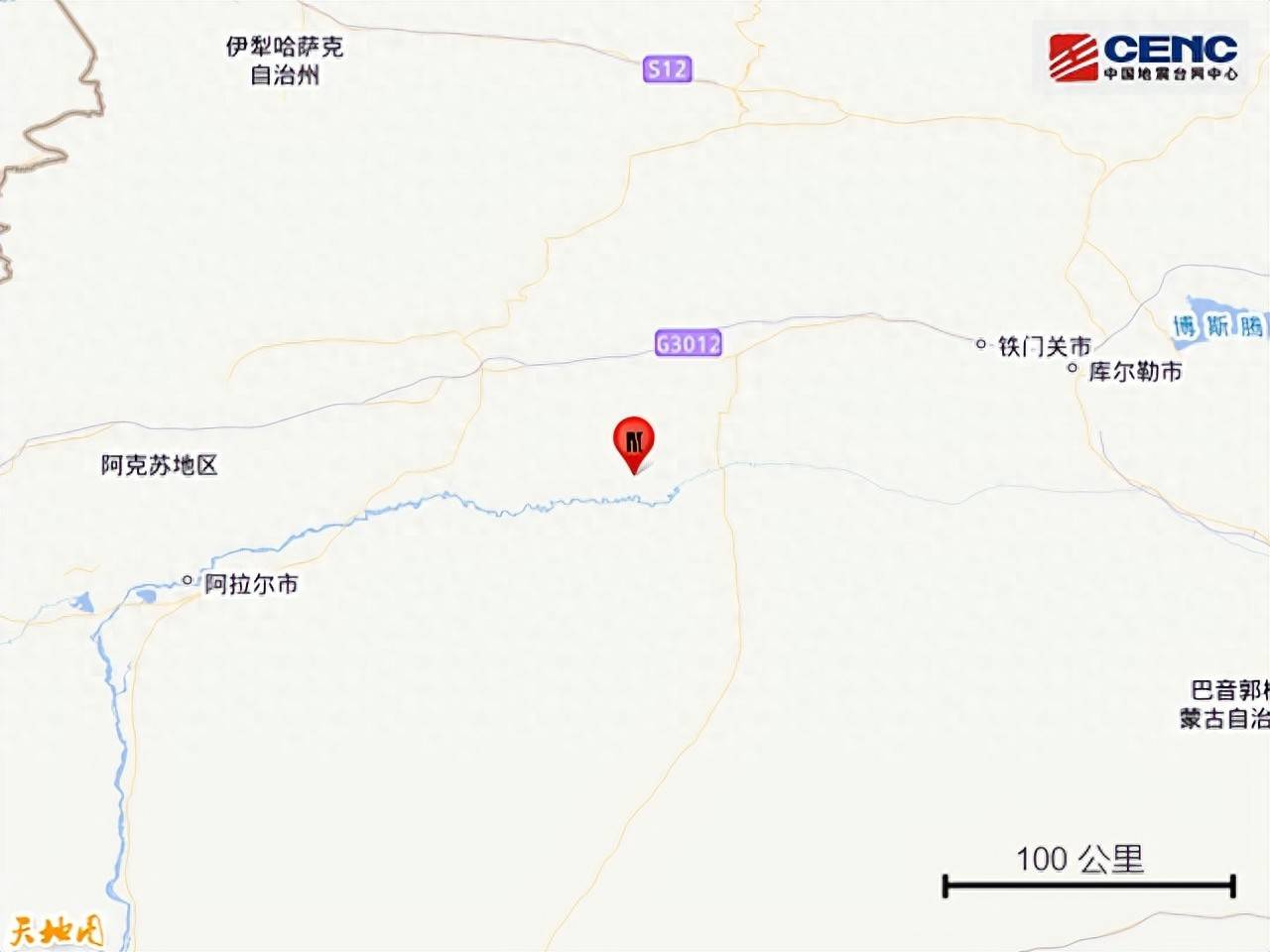 新疆阿克苏地区库车市发生3.1级地震