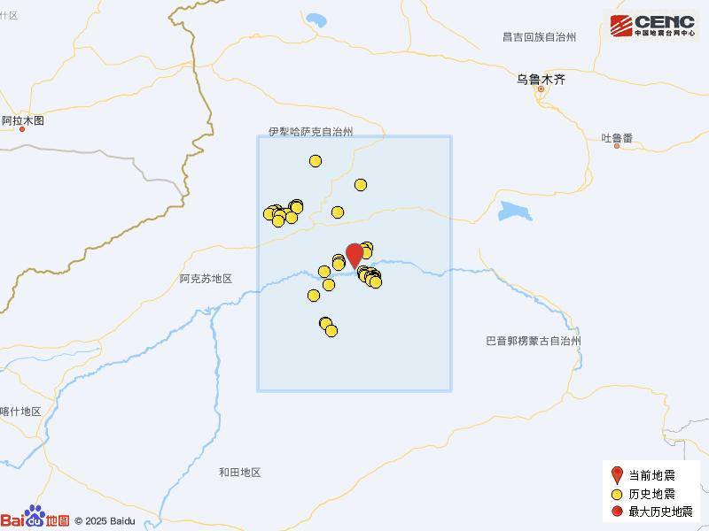 新疆阿克苏地区库车市发生3.1级地震